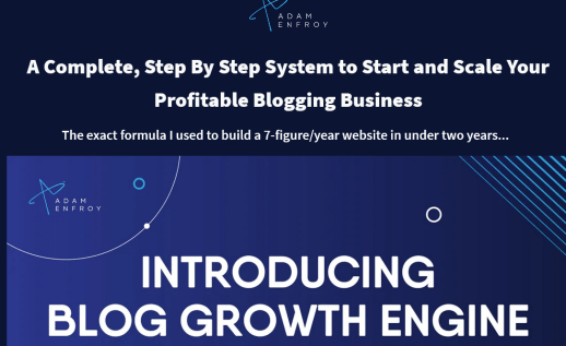 Adam Enfroy – Blog Growth Engine 2023 Update 3 Download Download