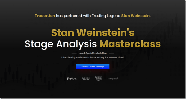 Traderlion – Stan Weinstein – Stage Analysis Masterclass Download Download