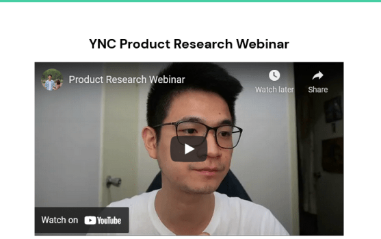 Yik Chan – YNC Academy – Product Research Webinar Download Download