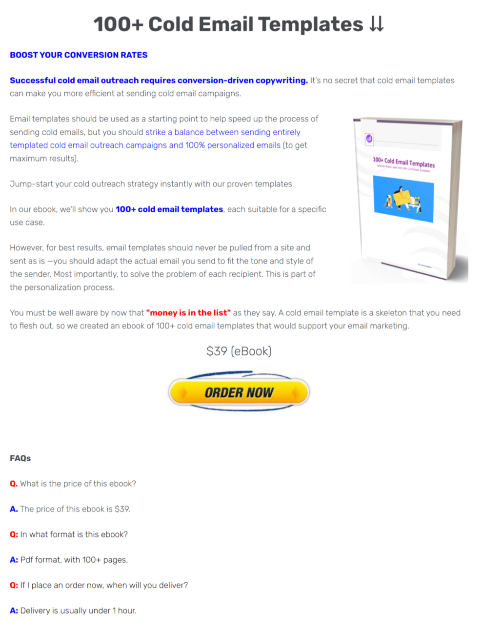 100+ Cold Email Templates Download Download