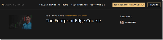 Axia Futures – The Footprint Edge Course Download Download