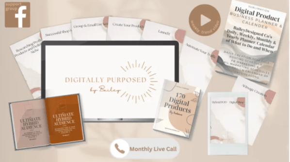 Bailey – Digitally Purposed-How to Build a Digital Product Business on Etsy Download Download