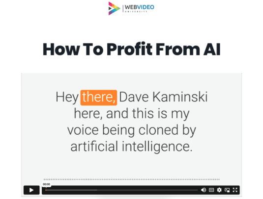 Dave Kaminski – How To Profit From AI Download Download