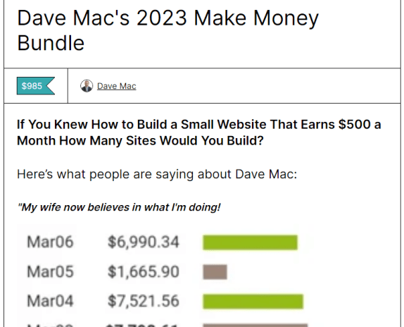 Dave Mac’s 2023 Make Money Bundle Download Download