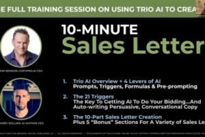 Jon Benson – 10 Minute Sales Letter Download Download