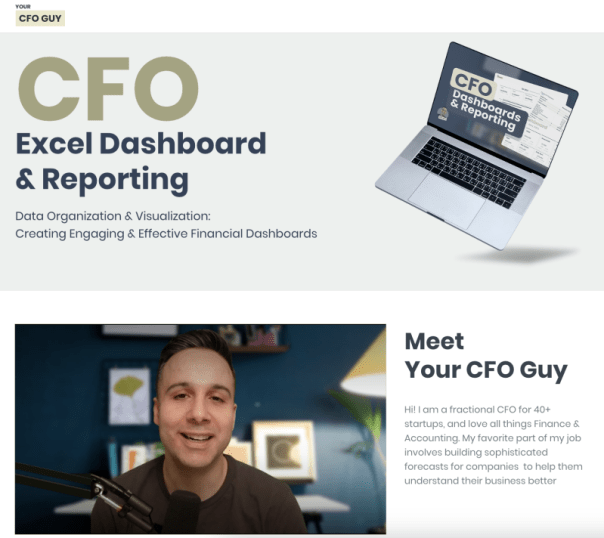 Josh Aharonoff – CFO Excel Dashboard & Reporting Download Download