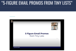 Justin Goff – 5-Figure Email Promos From Tiny Lists Download Download