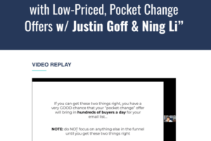 Justin Goff – How To Build A Massive Email List With Low-Priced ‘Pocket Change’ Offers Download Download