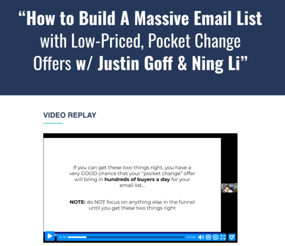 Justin Goff – How To Build A Massive Email List With Low-Priced ‘Pocket Change’ Offers Download Download