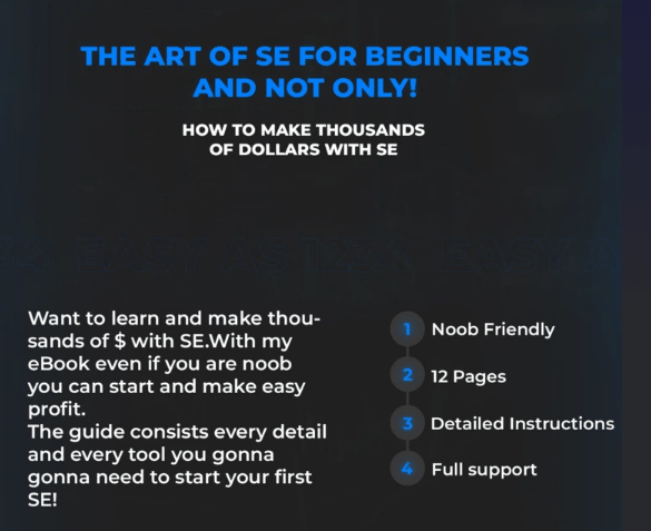 [METHOD] ⭐️The ART of SE How to Make Thousands of $$ Without ANY Invest ✅ Download Download