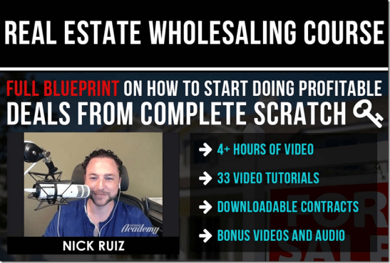 Nick Ruiz – Real Estate Wholesaling Course Download Download