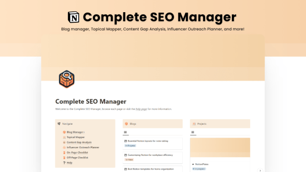 Notion For SEO – Complete SEO Manager For Notion Download Download