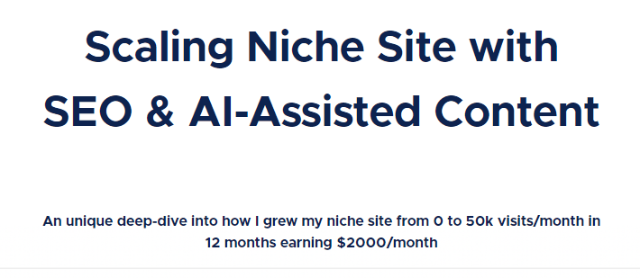 Tejas Rane – Scaling Niche Site with SEO & AI-Assisted Content Download Download