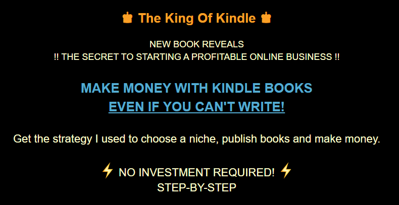 ▶️ [METHOD + GUIDE] ✅ Make Money ✅ with Kindle Books ⚠️ Even if You Can’t Write ⚠️ [STEP-BY-STEP] ⚡ NO INVESTMENT REQUIRED! ⚡ Download Download